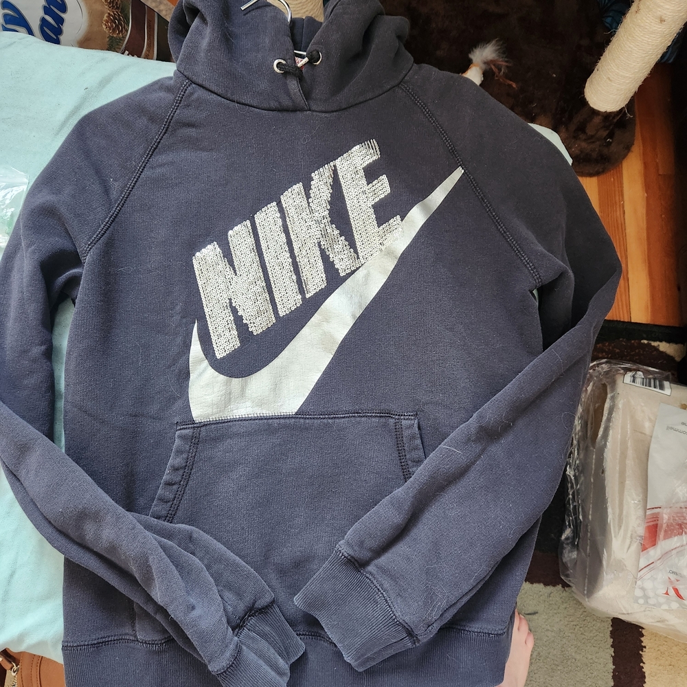 Nike Black Hoodie with Logo